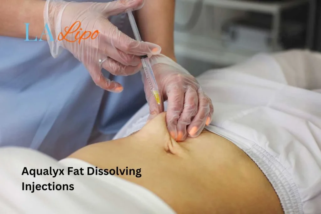 woman having fat dissolving injections Kensal Town in the stomach