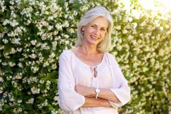 Older woman happy with urinary incontinence treatment Kensal Town