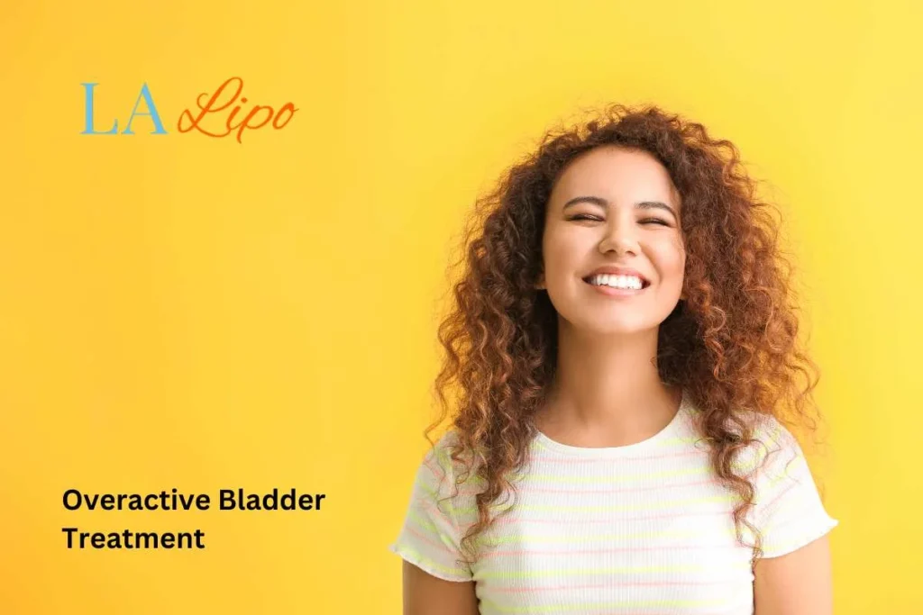 woman smiling about overactive bladder treatment Kensal Town solutions